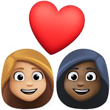 👩🏼‍❤️‍👩🏿 Pasangan Dengan Simbol Hati: Perempuan, Perempuan, Ton Kulit  Sederhana Cerah Dan Ton Kulit Gelap pada Facebook 15.0