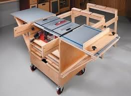 7 Diy Table Saw Stations For A Small Workshop Diy Table Saw Garage Woodshop Woodsmith Plans
