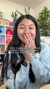 It’s honestly so cool looking back at old designs and seeing my skills  improve! This is the first ever sitting pattern I’ve done and I love him so  much (despite the crazy dye lot color differences) ...