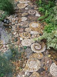 Garden Designed By Earthworks Garden Design Grotto In Shell Tufa Brick Stone Garden Paths Pebble Garden Mosaic Garden