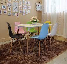 Ikea applaro wood foldable table + 8 chairs $475 (west palm beach) pic hide this posting restore restore this posting. Eames Eames Chairs Combination Ikea Square Table And Chairs White Minimalist Modern Rectangular Wood Table Chair Folding Table Table Chair Set Kidstable Top High Chair Aliexpress
