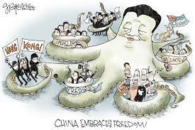But internet repression in china is the largest such operation in the world. Political Cartoon China Embraces Freedom