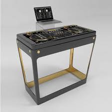 Milano Black Gold Bespoke Dj Furniture Dj Table Dj Dj Stand