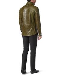 Crocodile Leather Shirts Luxury Billionaire
