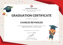 Free Nursery Graduation Certificate Template In Psd Ms Graduation Certificate Template Kindergarten Graduation Certificate Free Certificate Templates