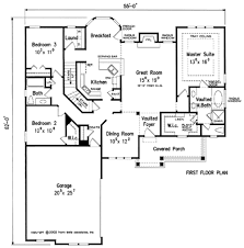 The ponderosa has 3 bedrooms, 3 full bathrooms and one powder bath, a study that can function as a 4th bedroom, laundry room that connects to the master closet and a great amount of natural light coming in from the many windows. Bessemer House Floor Plan Frank Betz Associates