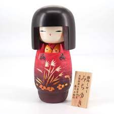 Kokeshi are sold both as decorative handicrafts and souvenirs of japan. Japanische Holzerne Kokeshi Puppe Michiyuki