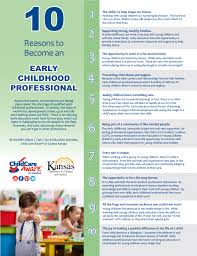 Free training for child care providers. 10 Reasons To Become An Ece Professional Child Care Aware Child Care Professional Free Child Care