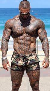 Pin by mateton on carn tatuada variada 1 ✴ | Men beach, Mens boardshorts,  Sexy tattooed men