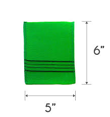 Korean (italy) towels are made of a cloth that is 100% viscose. Korean Exfoliating Bath Washcloth 4 Pcs Green By Techef Home By Korean Italy Towel Amazon De Beauty