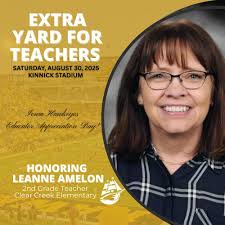 We are proud to share that 2️⃣ Clear Creek Amana CSD teachers will be  recognized this Saturday at the Iowa Hawkeye Football Game during Educator  Appreciation Day at Kinnick Stadium. 💛🖤 Leanne