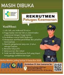 57 lowongan kerja satpam bank bulan agustus 2021.sebanyak 57 lowongan kerja satpam bank dan yang berhubungan dengan loker satpam bank, rekrutmen satpam bank, peluang kerja satpam bank, peluang berkarir satpam bank, pekerjaan satpam bank di loker.my.id. Lowongan Kerja Balai Kesehatan Olahraga Masyarakat Bandung Kementerian Kesehatan Kuyloker Situs Lowongan Kerja