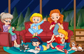 All our images are transparent and free for personal use. People In Family Doing Different Things In Living Room 359943 Vector Art At Vecteezy
