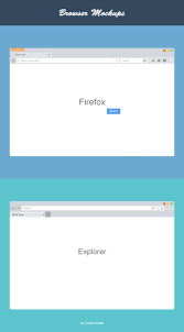 Free Flat Vector Browsers Set Themes For Mobile Mockup Browser
