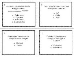 16 Questions Includes Questions On The Following Chemical And Physical Change Endothermic Chemical Reactions Chemical And Physical Changes Science Resources