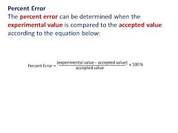 It is also known as the observed, estimated or experimental value. Percent Error Ppt Video Online Download