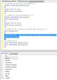 Another third party tool you could use to decrypt encryted objects on the fly is red gate's sql prompt: . Sql Server Stored Procedure With Encryption And Execution Plan Sql Authority With Pinal Dave