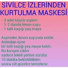 Sivilce Izleri Icin Yas Maya Maskesi Pinar Sozen Icin Izleri Maskesi Maya Pinar Sivilce Sozen Yas Saglik Cilt Bakimi