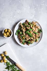 Skillet Seitan And Bulgur With Fennel Olives The Full Helping Recipe Vegan Recipes Healthy Seitan Vegan Lunch Recipes