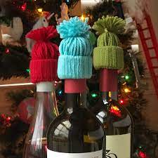 Learn How To Create A Festive Hat Topper For Wine And Beer Bottles Wine Bottle Topper Wine Toppers Wine Bottle