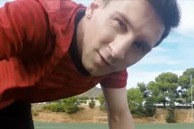 A legend facing the camera