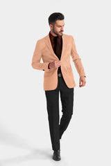 Light Salmon Men's Party Jacquard Suit Jacket Slim Fit Blazer – ElinaFashion.com - Product from ElinaFashion.com