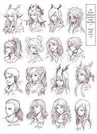 Cute Easy Hairstyles Drawings Art Drawings Sketches Manga Art Art Drawings