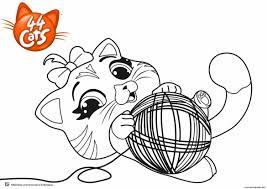A lot of coloring pages and games to get to know our furry fellows' job! Print Pilou Cat Playing 44 Cats Coloring Pages Cat Coloring Page Coloring Pages Coloring Books