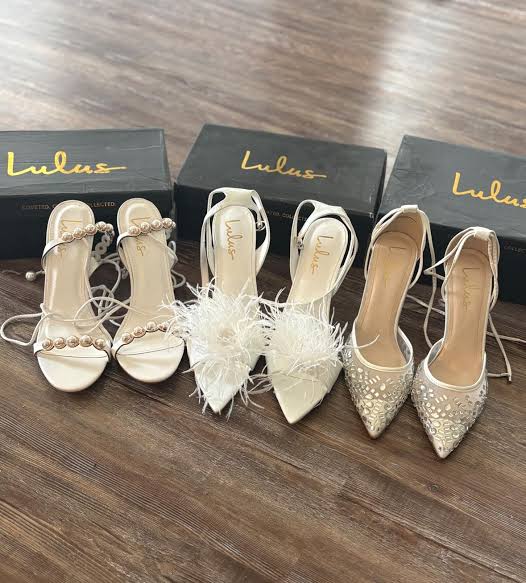 Lulus wedding shoes for sale, similar to Jimmy Choo