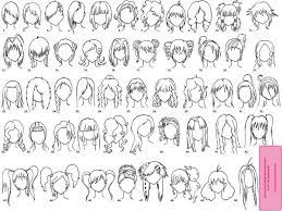 Gallery For Anime Hair Template Manga Sac Cizim Sac Cizim Egitimleri