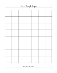 1 Inch Graph Paper All Graph Paper Paper Math Drills