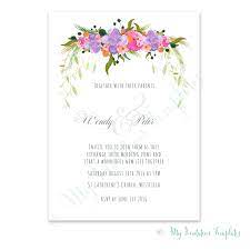 Flower Wedding Invitation Template Flower Wedding Invitation Wedding Invitation Templates Diy Wedding Invitations Templates