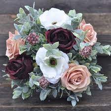 Perfectly Packable Artificial Wedding Flower Bouquets Packed With Greenery By Holly S Flower Bouquet Wedding Artificial Flowers Wedding Wedding Flower Packages