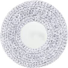 Miroir Roses Blanches Rond 100cm Kare Design Taille Taille Unique Decorer Miroir