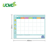 Removable Whiteboard Fridge Sticker Weekly Planner Magnetic