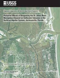 pdf potential effects of deepening the st johns river