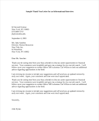 Informational Interview Letter Resume Format