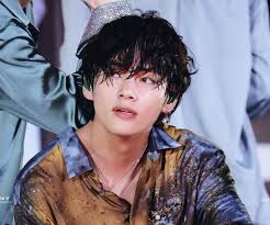 Pin By Gahara S Trash On Bts Taehyung V Hair Black Curly Hair