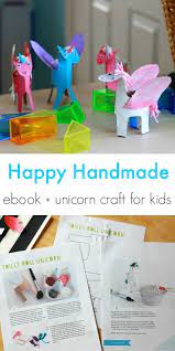A Happy Handmade Unicorn Craft Unicorn Crafts Craft Activities For Kids Crafts