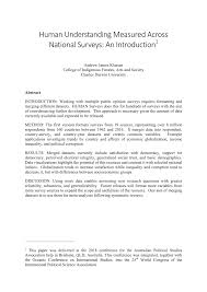 Survey research means collecting information about a group of people by asking them questions and analyzing the for example, you could approach the customers of a shopping mall or ask all students to complete a. Pdf Human Understanding Measured Across National Surveys An Introduction