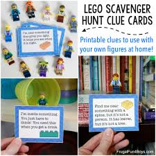 It can also be a perfect team building measure or even a great idea for various types of anniversaries. Lego Scavenger Hunt With Printable Clue Cards Frugal Fun For Boys And Girls