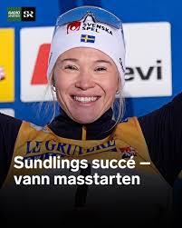 Vilken insats 🤩❄🇸🇪  https://www.sverigesradio.se/artikel/svenska-succen-jonna-sundling-tog-hem-masstarten-i-ruka  Foto: Kalle Parkkinen/Bildbyrån
