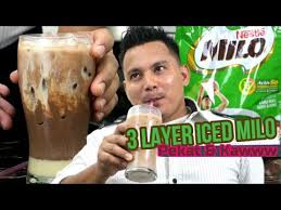 Try laa dulu air tu yer korang korang sume. Milo Ais Tiga Layer Three Layer Iced Milo Pekat Kaw Youtube
