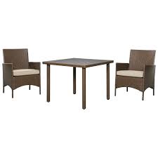 A product which is not only durable but suits your dining room decor as well. Ashley Furniture Signature Design Reedenhurst P307 115 3 Piece Square Dining Table Set Del Sol Furniture Outdoor Bistro Dining Sets