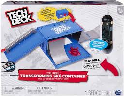 Everyone has probably done some tricks on a tech deck before, and i'm sure some of you are into fingerboarding, so the ques. Tech Deck Transformierbarer Container Juguetesland