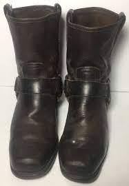 Frye 87400 Harness Brown Leather Motorcycle Boots Men S Etsy Mens Motorcycle Boots Leather Motorcycle Boots Boots