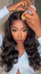 Amazon.com : K KF BEAUTY U 6x4 HD Lace Body Wave Human Hair Lace Front Wigs  Human Hair Pre Plucked with Baby Hair for Beginners Wear and Go Glueless  Wigs Natural Hairline