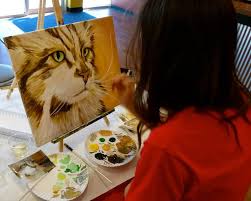 Paint Your Pet At Mason Oh Painting With A Twist Paint Your Pet Paint And Sip Wine Painting