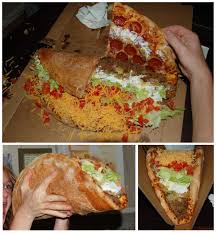 Pizzataco I Have Tried This With A Personal Pan Pizza And Tacos From Taco Bell It Was Delicious Food Super Bowl Food Food Humor