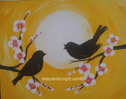 Acrylic Bird Paintings On Canvas Bird Song Simple Acrylic Painting On Canvas Bird Paintings On Canvas Bird Painting Acrylic Birds Painting